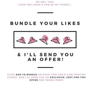 Bundle Your Likes and I’ll Send You an Offer!